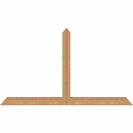 Ekena Millwork Portland Timber Gable Bracket, Western Red Cedar, 60"W x 35"H x 3 1/2"D x 3 1/2"F, 14/12 Pitch GBW060X35X0404POR00SWR